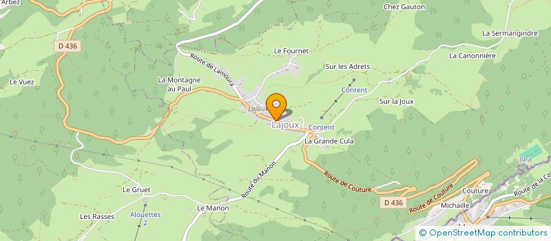 localisation de l'entreprise JURA SUD EXPERTISES à LAJOUX
