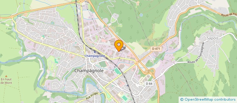 localisation de l'entreprise JURA-TOUR  CHAMPAGNOLE