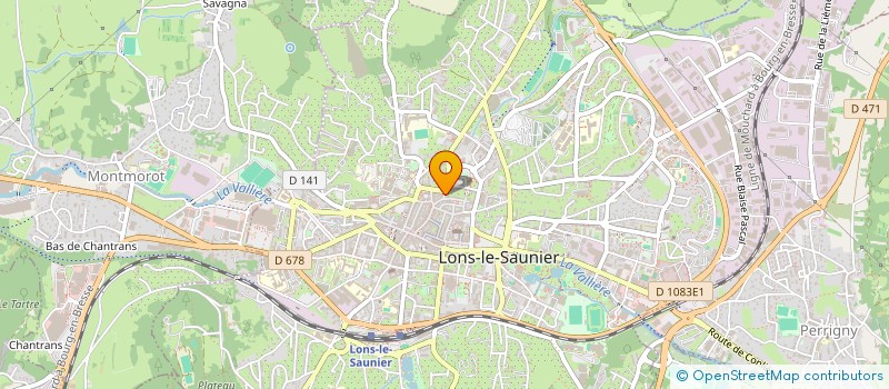 localisation de l'entreprise JURA VIANDE.HALLAL à LONS-LE-SAUNIER