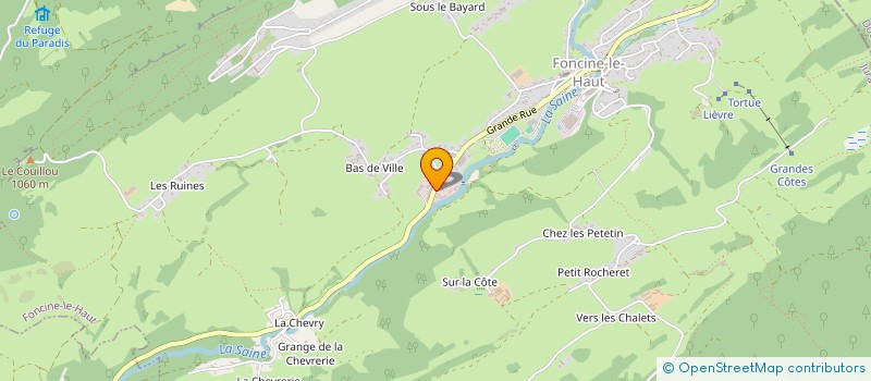 localisation de l'entreprise JURABOITES à FONCINE-LE-HAUT