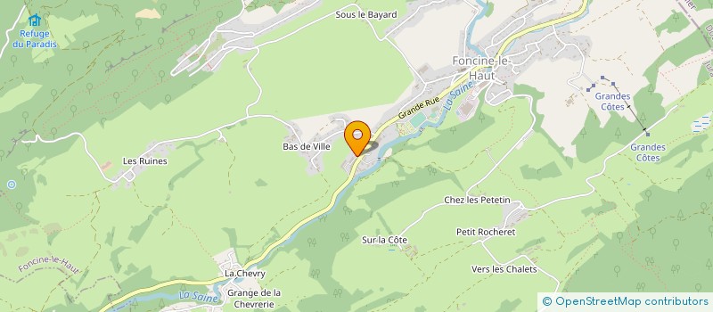 localisation de l'entreprise JURABOTEC  FONCINE-LE-HAUT