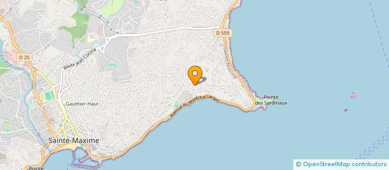 localisation de l'entreprise JURAC à SAINTE-MAXIME