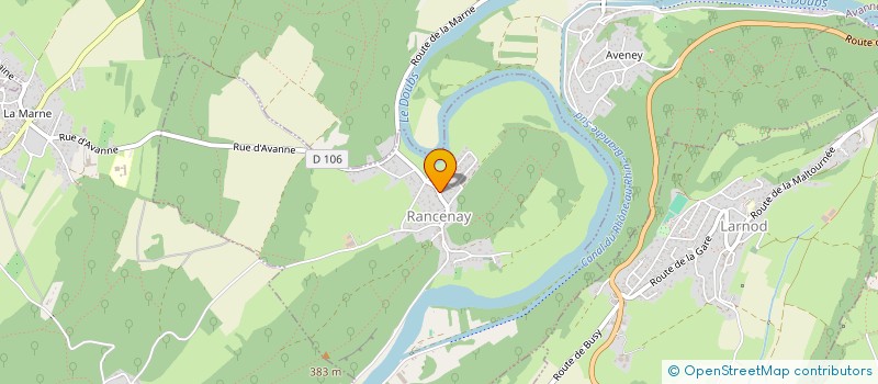 localisation de l'entreprise JURACRAFT  RANCENAY