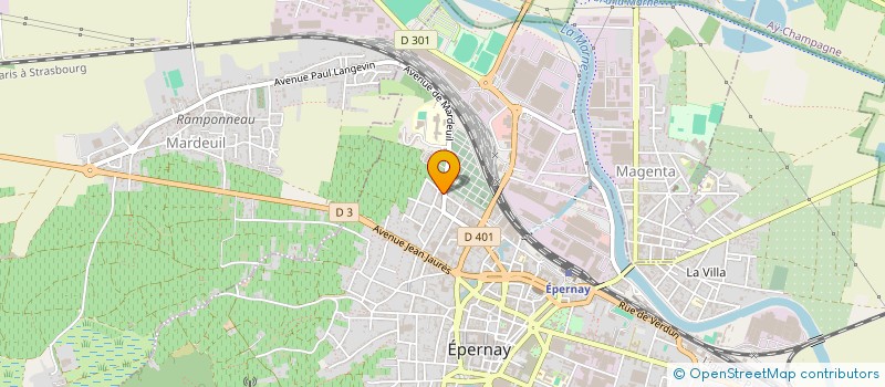 localisation de l'entreprise JURADO ELECTRICITE à EPERNAY