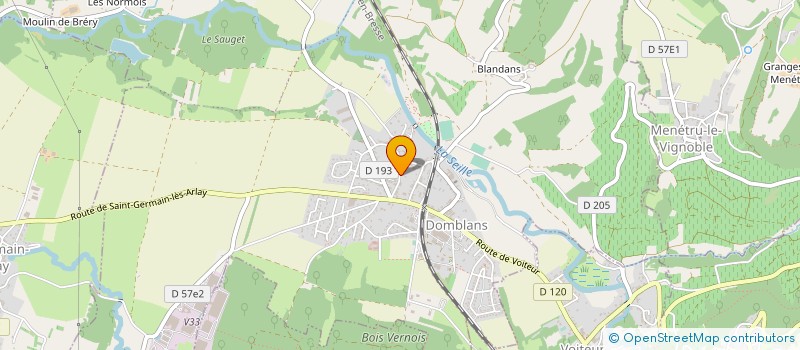 localisation de l'entreprise JURAFRET  DOMBLANS