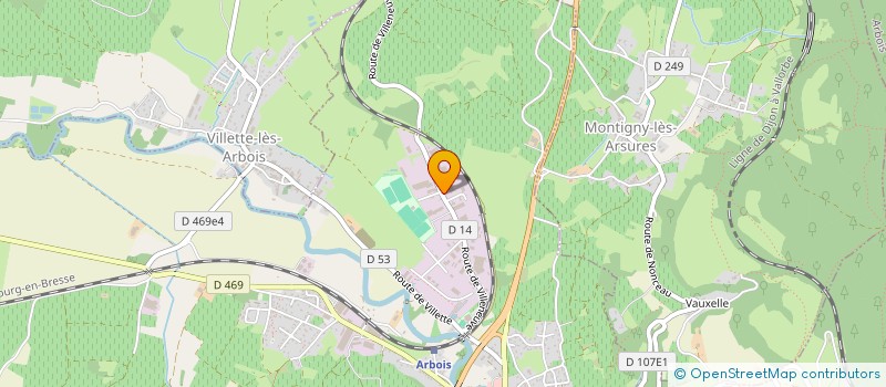 localisation de l'entreprise JURALAQUE  ARBOIS