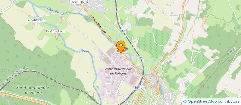 localisation de l'entreprise JURALFA à POLIGNY