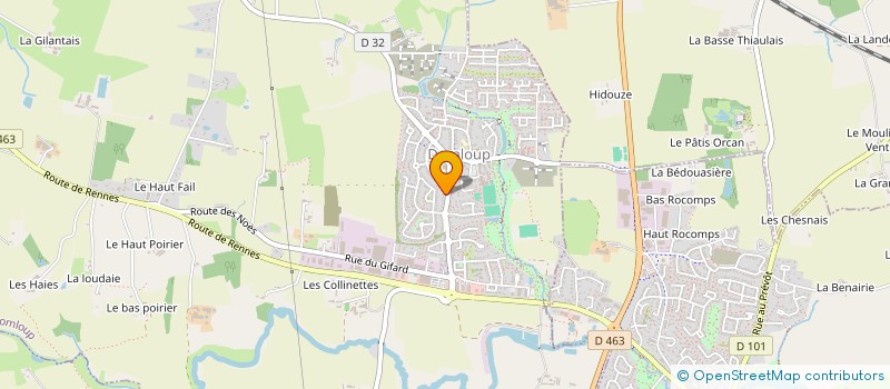 localisation de l'entreprise JURAMA  CHATEAUGIRON