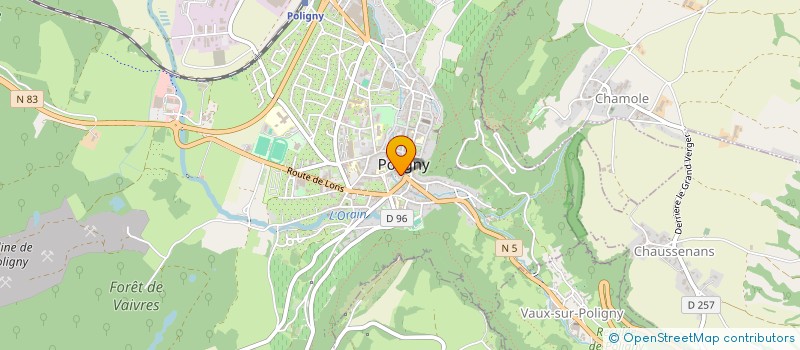 localisation de l'entreprise JURAMONTS COMTE à POLIGNY