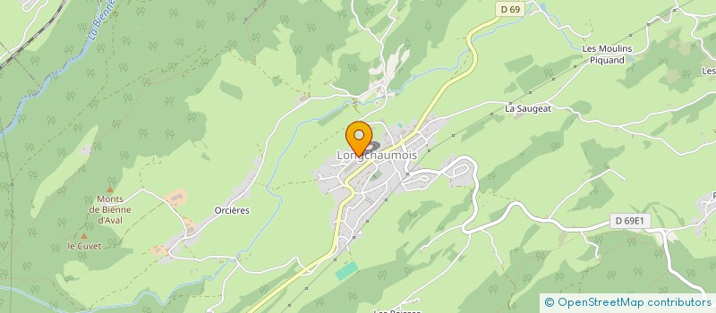 localisation de l'entreprise JURAPROCESS à LONGCHAUMOIS