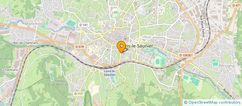 localisation de l'entreprise JURAPROMOTION à LONS-LE-SAUNIER