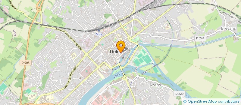 localisation de l'entreprise JURAS D'INVEST DE DEVELOPPEMENT SA à DOLE