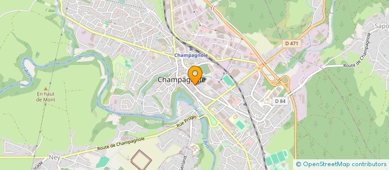 localisation de l'entreprise JURATELPRO à CHAMPAGNOLE
