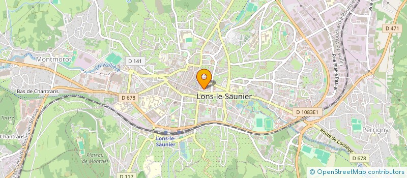 localisation de l'entreprise JURAVEM à LONS-LE-SAUNIER