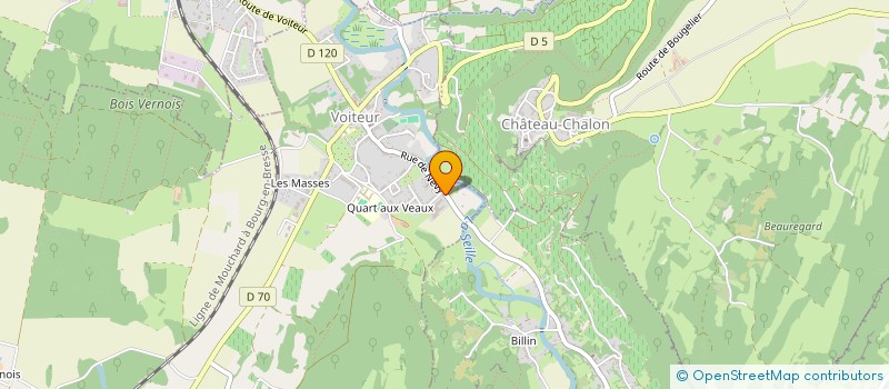 localisation de l'entreprise JURAVINUM à VOITEUR