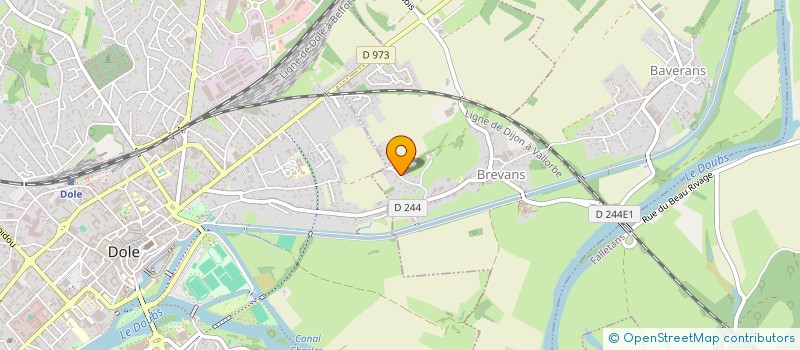 localisation de l'entreprise JURAVO à BREVANS