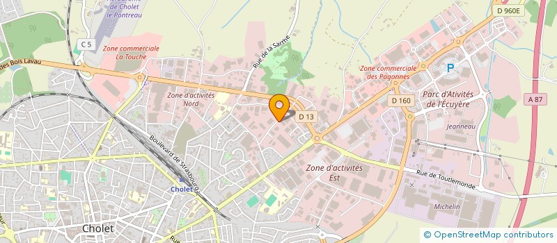 localisation de l'entreprise JURE à CHOLET