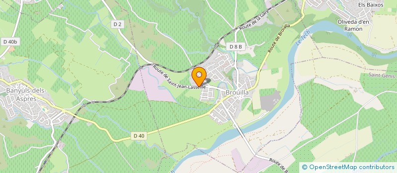 localisation de l'entreprise JURE ELEC66  BROUILLA