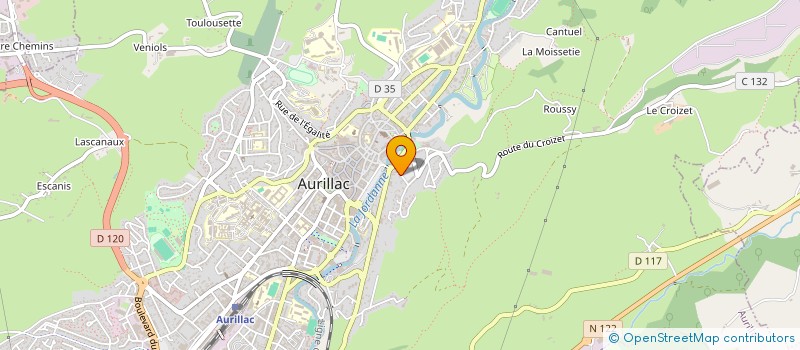 localisation de l'entreprise JUREMA COMEDIE  AURILLAC