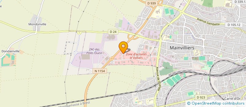 localisation de l'entreprise JURESCAU à MAINVILLIERS