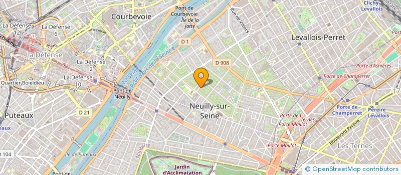 localisation de l'entreprise JURI-EDITING à NEUILLY-SUR-SEINE