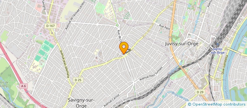 localisation de l'entreprise JURI-FORM' à SAVIGNY-SUR-ORGE