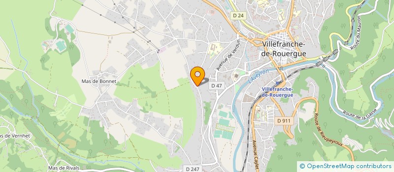 localisation de l'entreprise JURIA  VILLEFRANCHE-DE-ROUERGUE