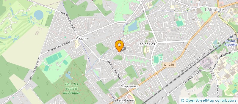 localisation de l'entreprise JURIBAT à PESSAC