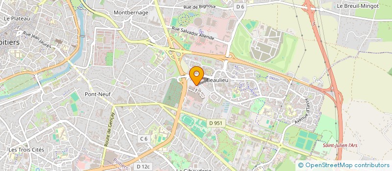 localisation de l'entreprise JURIC & JURIC BIS à POITIERS