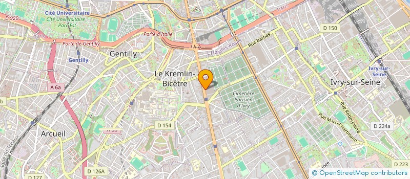 localisation de l'entreprise JURICOMPTA à LE KREMLIN-BICETRE
