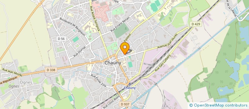 localisation de l'entreprise JURIFICONSEILS à CHAUNY