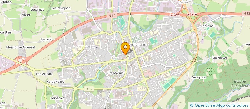 localisation de l'entreprise JURILANDI  LANDIVISIAU