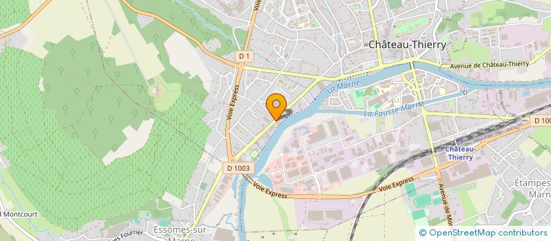 localisation de l'entreprise JURINA à CHATEAU-THIERRY