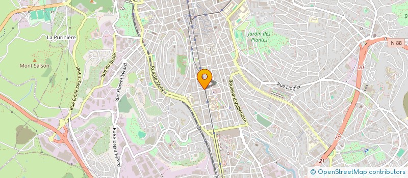 localisation de l'entreprise JURINE FULCHIRON  SAINT-ETIENNE