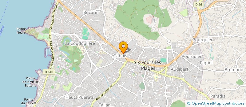 localisation de l'entreprise JURIS ACTUS à SIX-FOURS-LES-PLAGES