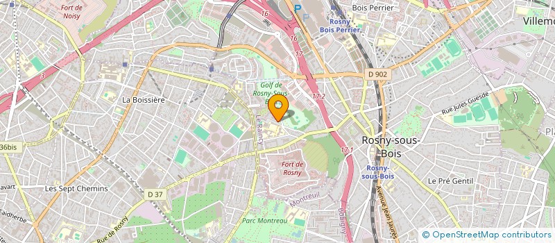 localisation de l'entreprise JURIS COMPTA FORMATION à ROSNY-SOUS-BOIS