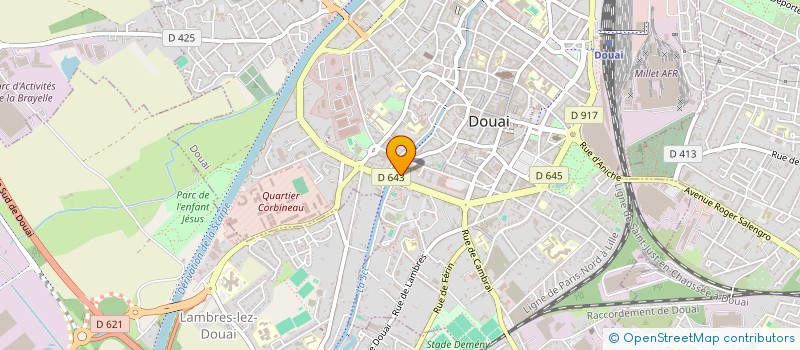 localisation de l'entreprise JURIS CONSULT PARTNER'S à DOUAI