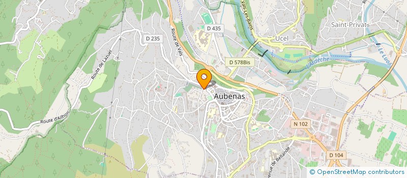 localisation de l'entreprise JURIS DOM à AUBENAS
