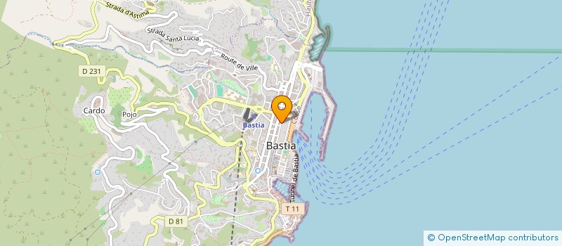 localisation de l'entreprise JURIS-FORMATION à BASTIA