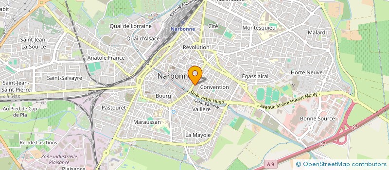 localisation de l'entreprise JURIS HUMANIS FISCALIS ENSEIGNEMENT ET FORMATION PROFESSIONNELLE  NARBONNE
