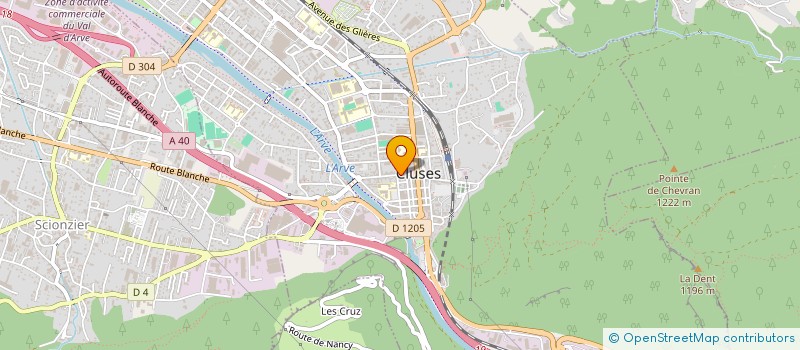 localisation de l'entreprise JURIS MONT BLANC  CLUSES