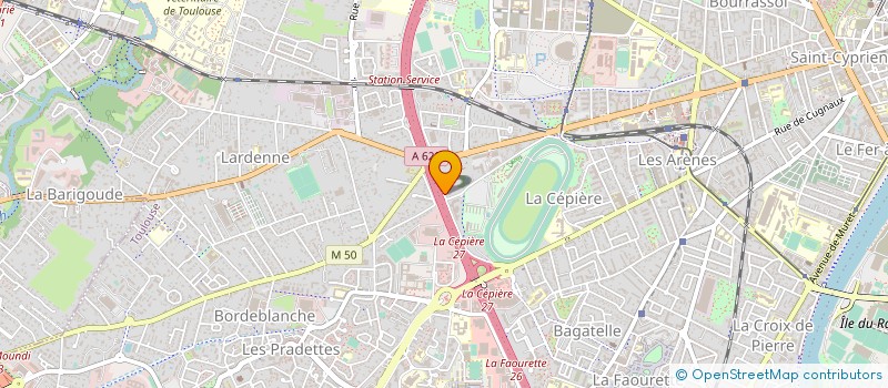 localisation de l'entreprise JURIS RECOUVREMENT à TOULOUSE