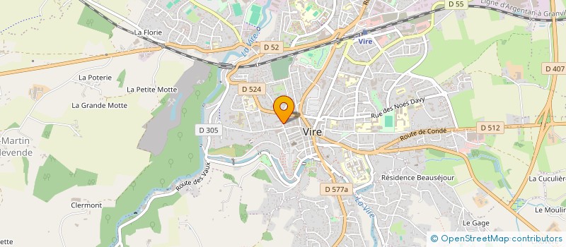 localisation de l'entreprise JURIS VIRE SOCIETE CIVILE  VIRE-NORMANDIE