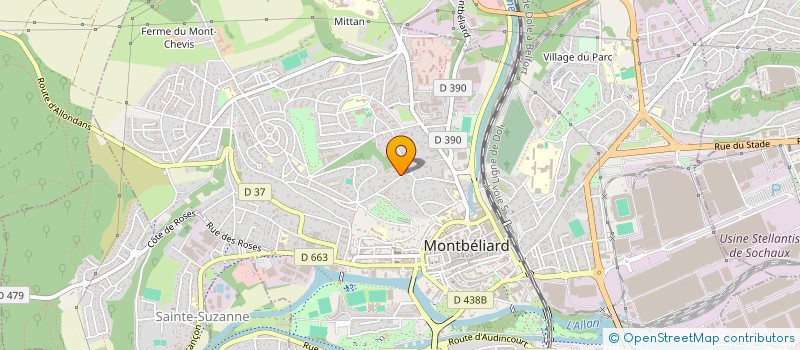 localisation de l'entreprise JURISA  MONTBELIARD