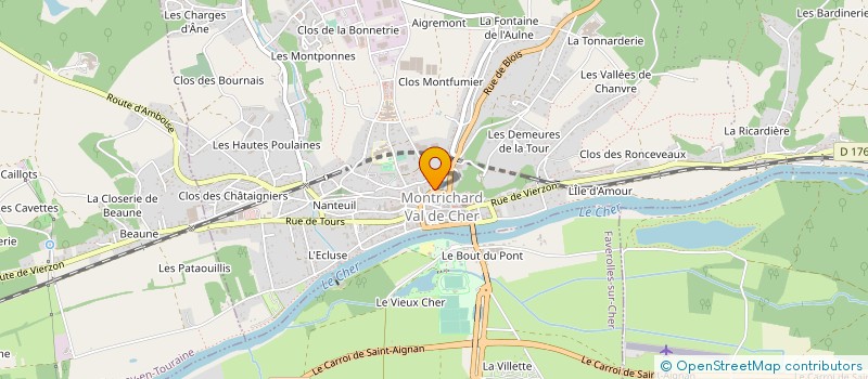 localisation de l'entreprise JURISCENTRE MONTRICHARD  MONTRICHARD-VAL-DE-CHER