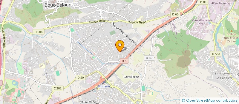 localisation de l'entreprise JURISENCE à BOUC-BEL-AIR
