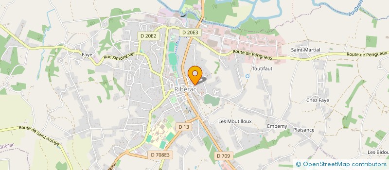 localisation de l'entreprise JURISLINGUA  RIBERAC