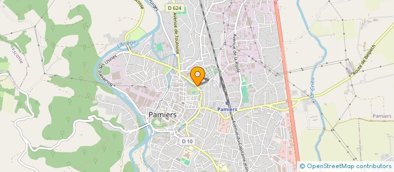 localisation de l'entreprise JURISLOCATIONS - MRHC à PAMIERS