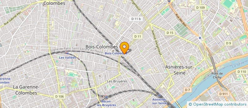 localisation de l'entreprise JURISMANAGEMENT à ASNIERES-SUR-SEINE