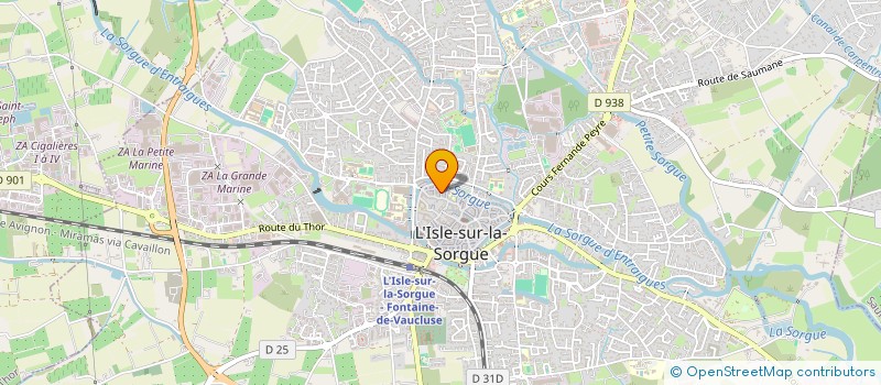localisation de l'entreprise JURISNEVON  L'ISLE-SUR-LA-SORGUE